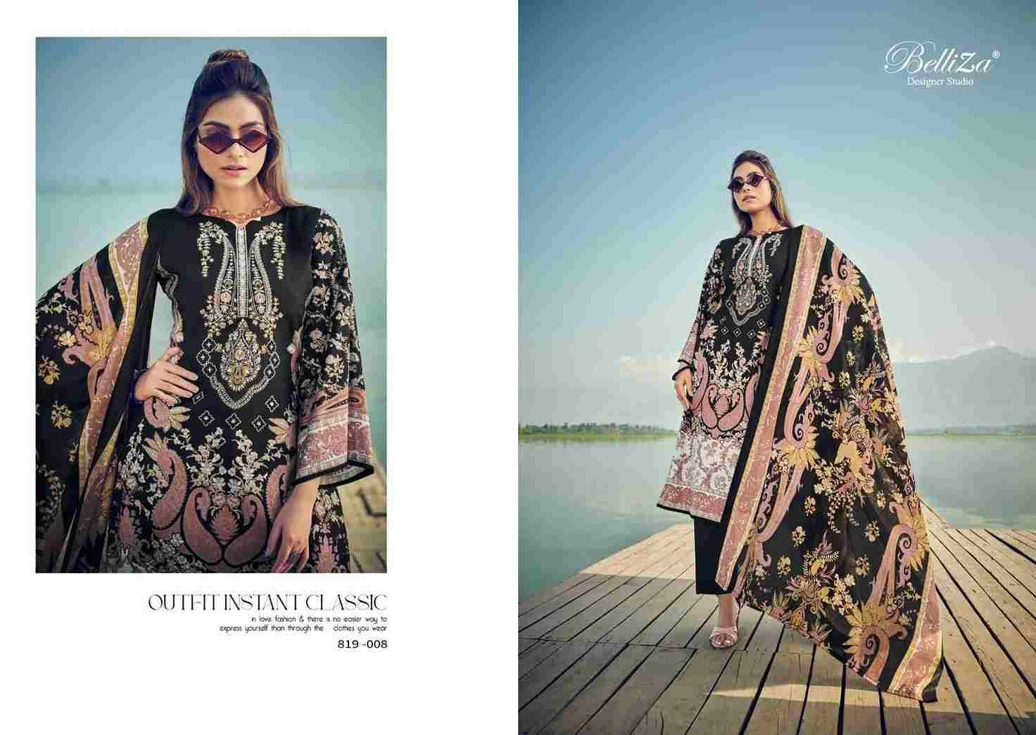 Naira Vol-18 By Belliza 819-001 To 819-008 Series Beautiful Festive Suits Colorful Stylish Fancy Casual Wear & Ethnic Wear Pure Cotton Digital Print Dresses At Wholesale Price