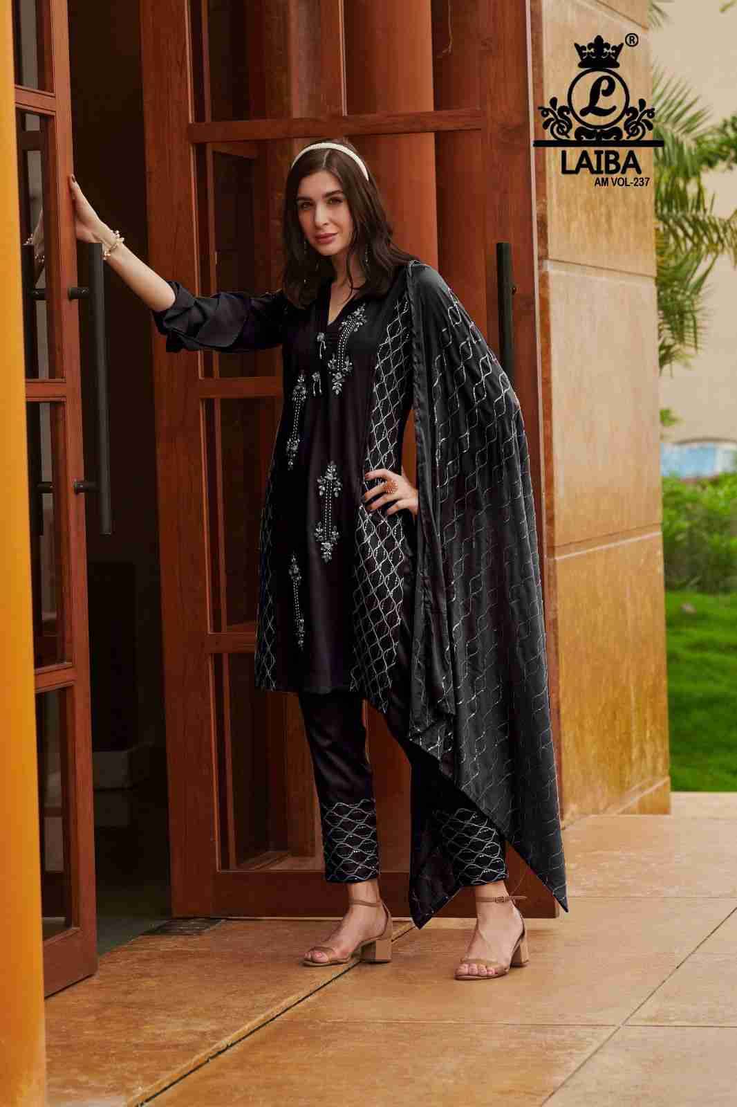 Am Vol-237 By Laiba 01 To 04 Series Pakistani Suits Beautiful Fancy Colorful Stylish Party Wear & Occasional Wear Pure Georgette Embroidery Dresses At Wholesale Price