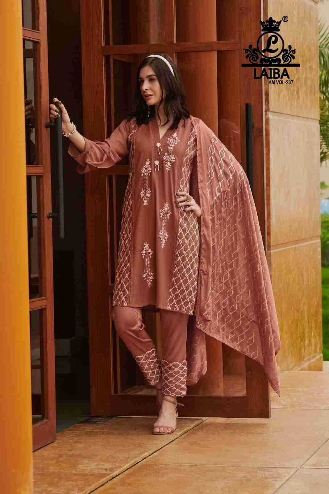 Am Vol-237 By Laiba 01 To 04 Series Pakistani Suits Beautiful Fancy Colorful Stylish Party Wear & Occasional Wear Pure Georgette Embroidery Dresses At Wholesale Price