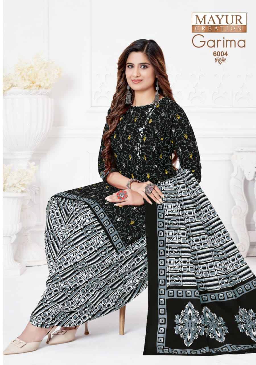 Garima Vol-6 By Mayur Creation 6001 To 6010 Series Beautiful Pakistani Suits Stylish Fancy Colorful Casual Wear & Ethnic Wear Pure Cotton Print Dresses At Wholesale Price