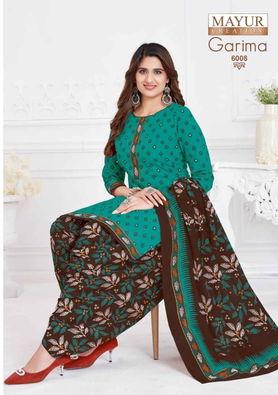 Garima Vol-6 By Mayur Creation 6001 To 6010 Series Beautiful Pakistani Suits Stylish Fancy Colorful Casual Wear & Ethnic Wear Pure Cotton Print Dresses At Wholesale Price