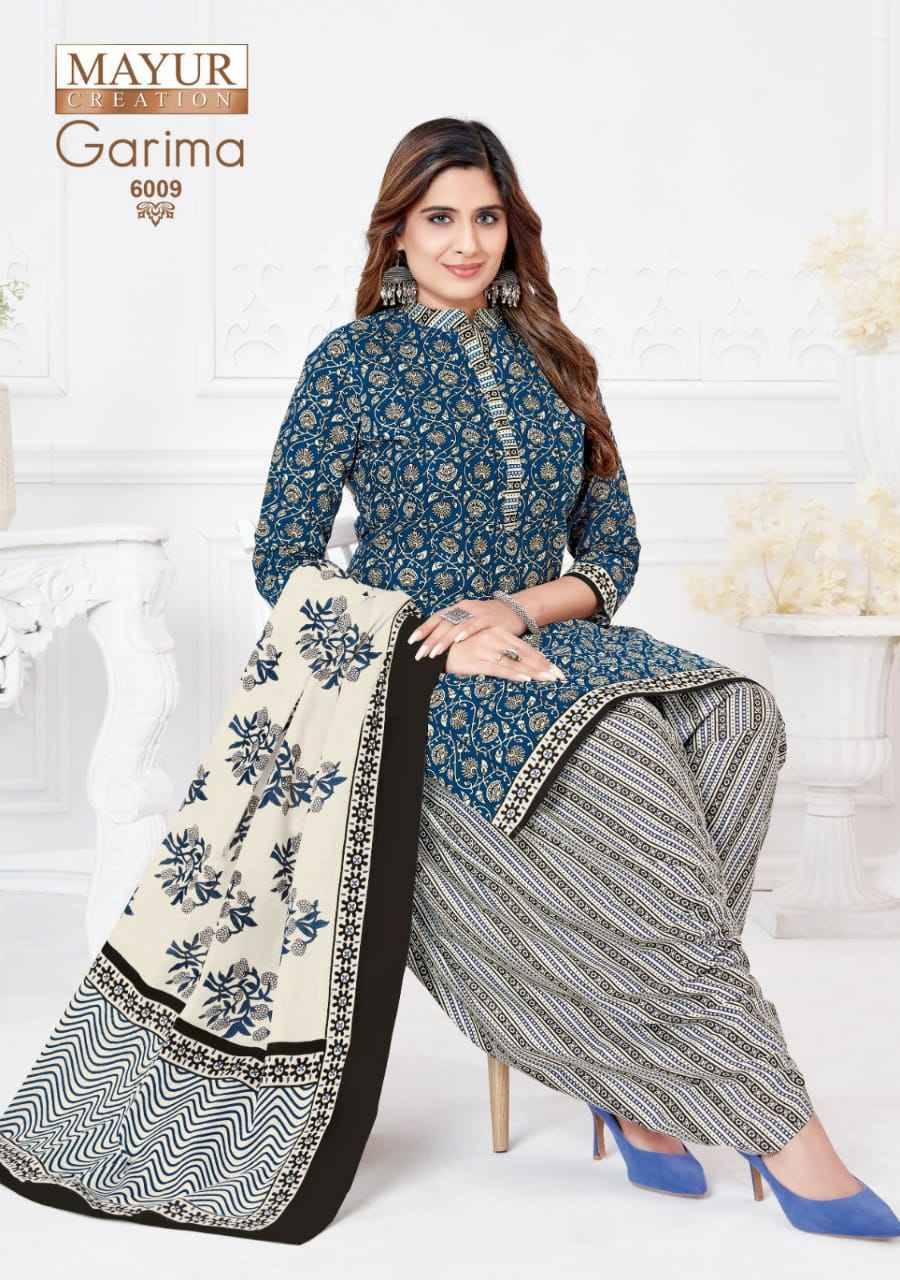 Garima Vol-6 By Mayur Creation 6001 To 6010 Series Beautiful Pakistani Suits Stylish Fancy Colorful Casual Wear & Ethnic Wear Pure Cotton Print Dresses At Wholesale Price