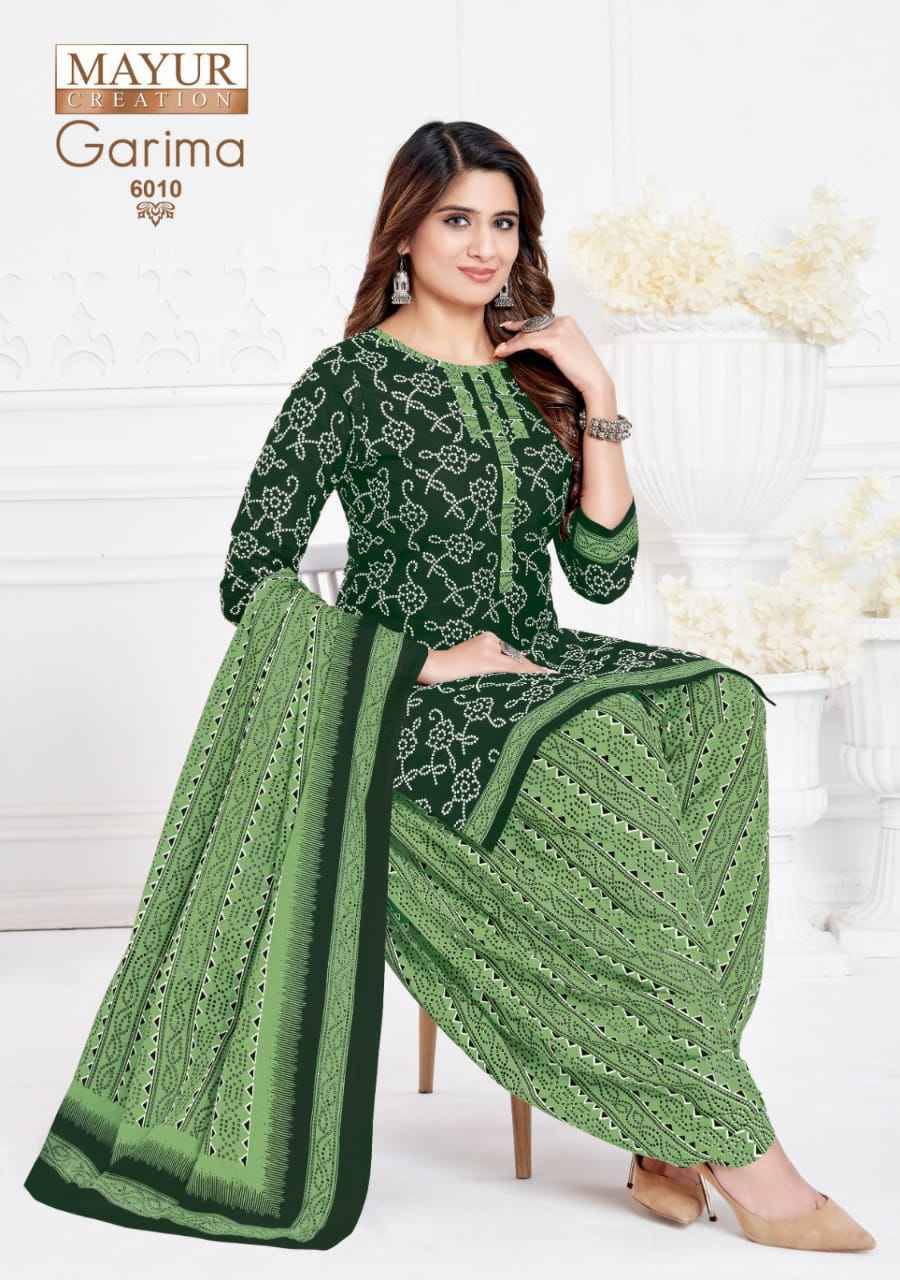 Garima Vol-6 By Mayur Creation 6001 To 6010 Series Beautiful Pakistani Suits Stylish Fancy Colorful Casual Wear & Ethnic Wear Pure Cotton Print Dresses At Wholesale Price