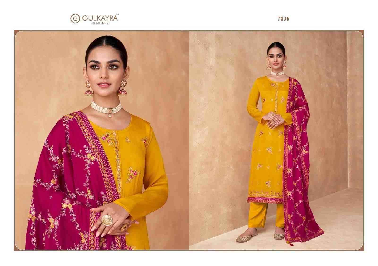 Rutba By Gulkayra Designer 7403 To 7406 Series Beautiful Festive Suits Stylish Fancy Colorful Casual Wear & Ethnic Wear Chinnon/Georgette Dresses At Wholesale Price