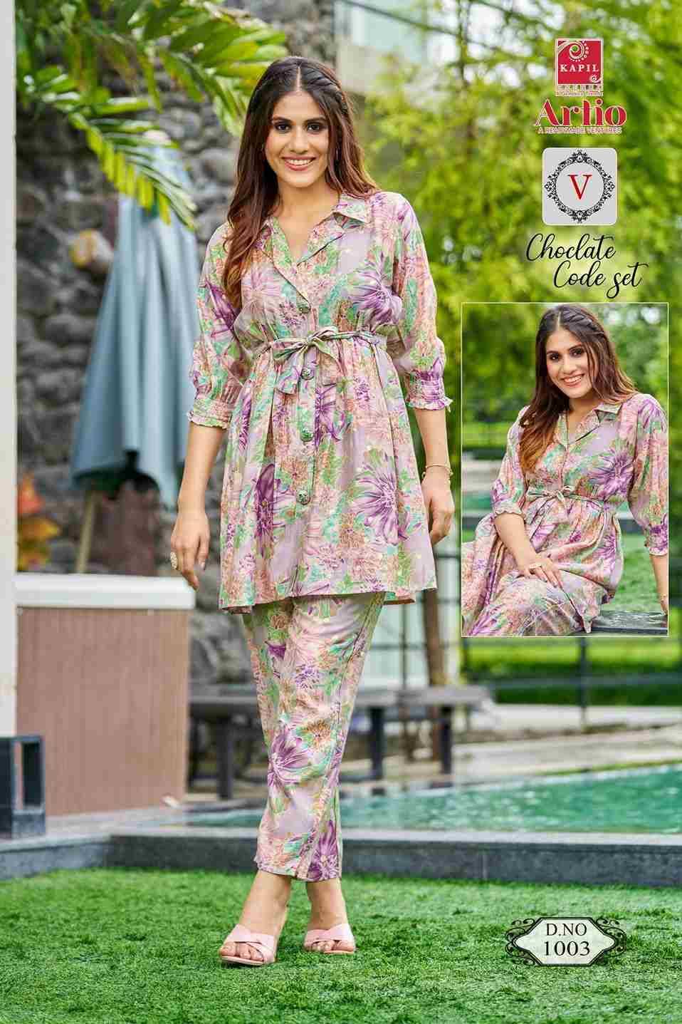Coclate Codeset By Artio 1001 To 1013 Series Designer Stylish Fancy Colorful Beautiful Party Wear & Ethnic Wear Collection Modal Print Co-Ord Sets At Wholesale Price