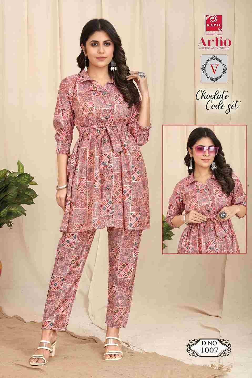 Coclate Codeset By Artio 1001 To 1013 Series Designer Stylish Fancy Colorful Beautiful Party Wear & Ethnic Wear Collection Modal Print Co-Ord Sets At Wholesale Price