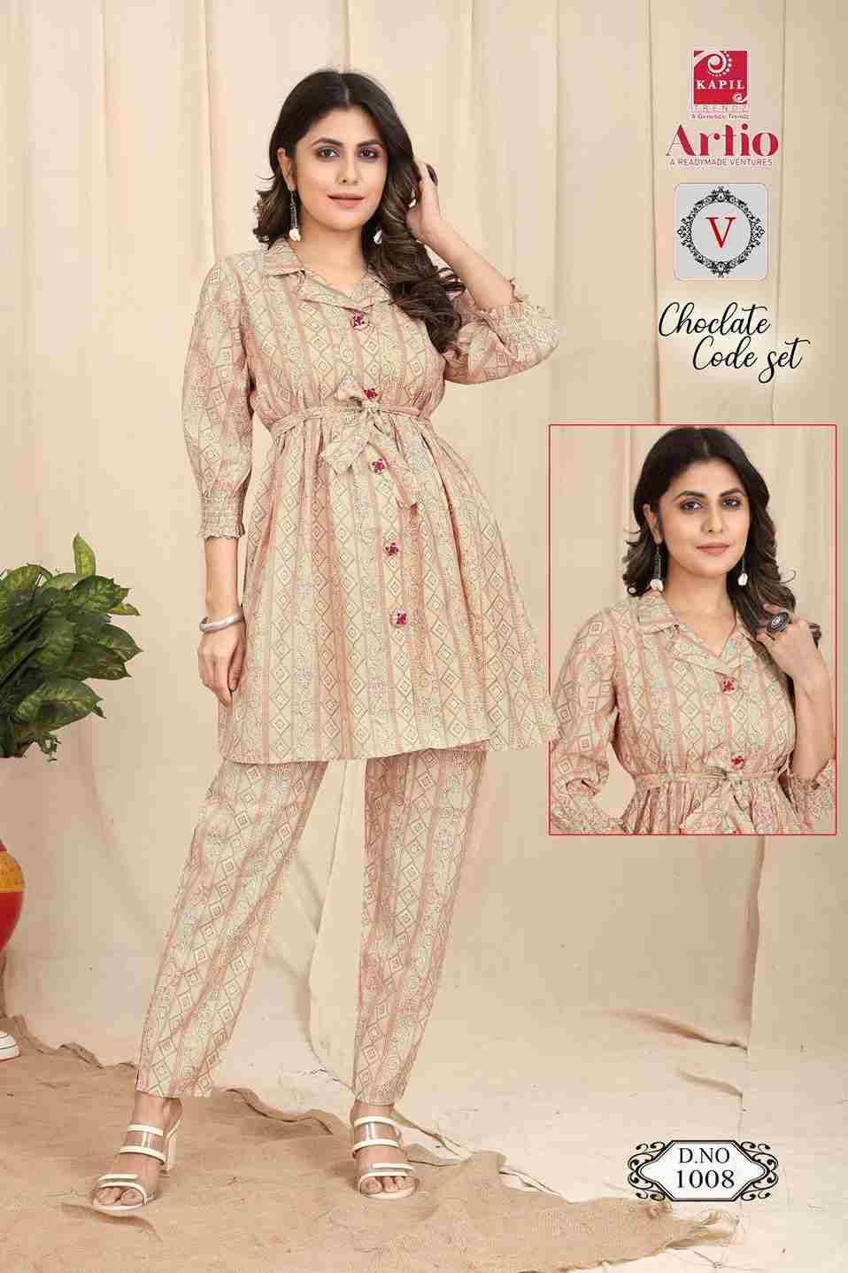 Coclate Codeset By Artio 1001 To 1013 Series Designer Stylish Fancy Colorful Beautiful Party Wear & Ethnic Wear Collection Modal Print Co-Ord Sets At Wholesale Price