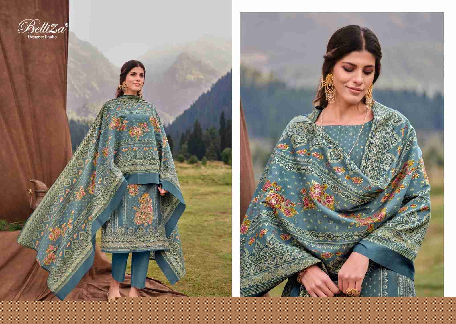 Khwaab By Belliza 831-001 To 831-008 Series Beautiful Stylish Festive Suits Fancy Colorful Casual Wear & Ethnic Wear & Ready To Wear Pure Viscose Muslin Print With Work Dresses At Wholesale Price