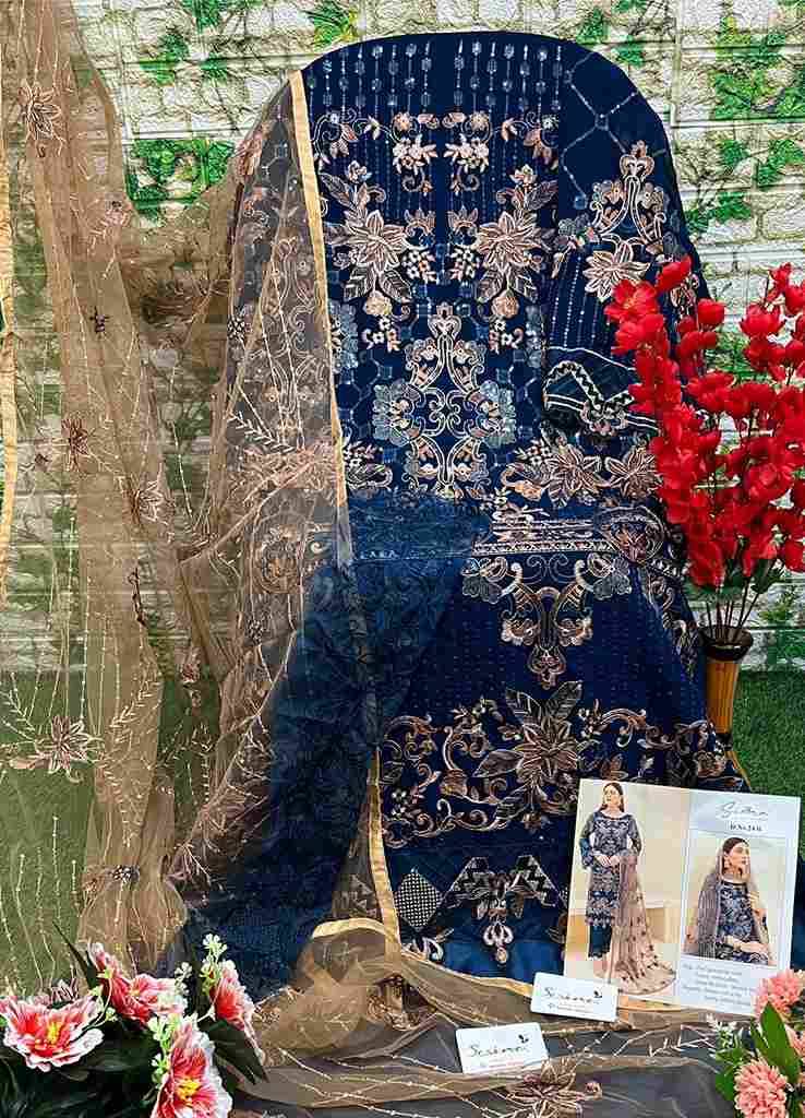 Simra 24 Colours By Fashid Wholesale 24-A To 24-D Series Pakistani Suits Beautiful Fancy Colorful Stylish Party Wear & Occasional Wear Faux Georgette With Embroidery Dresses At Wholesale Price