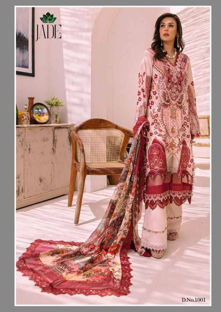 Jade Vol-1 By Jade 1001 To 1008 Series Beautiful Suits Stylish Colorful Fancy Casual Wear & Ethnic Wear Cotton Print Dresses At Wholesale Price