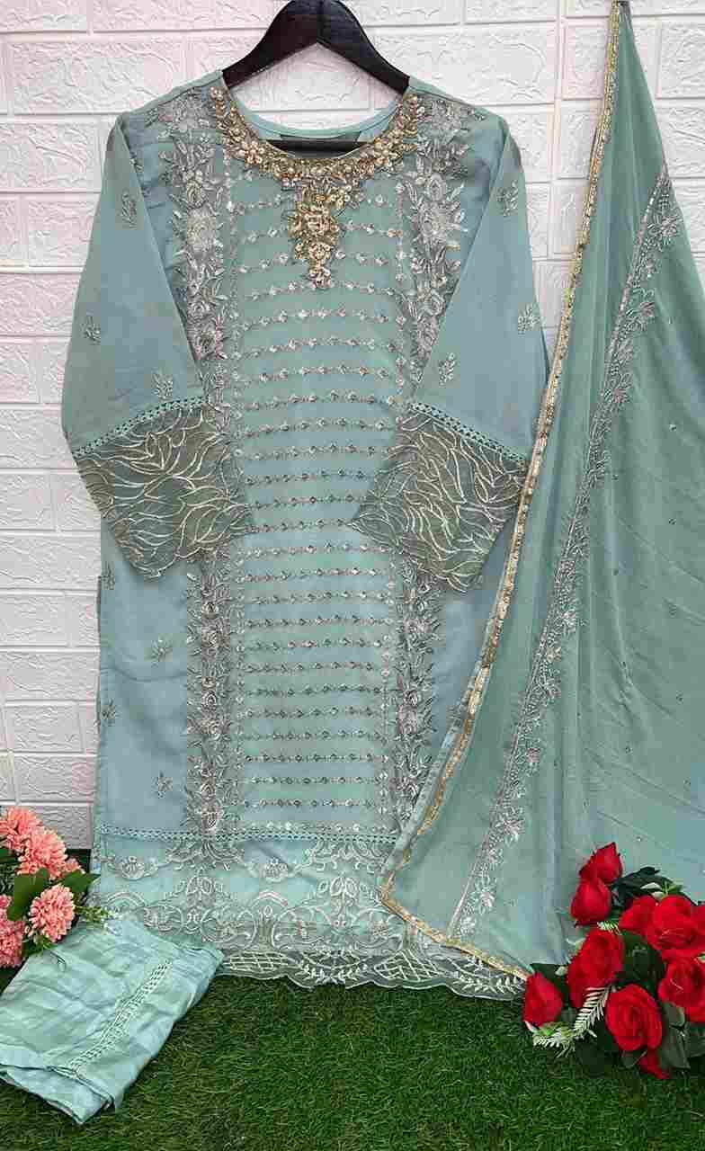 Serene Hit Design S-195 Colours By Serene S-195-A To S-195-B Series Pakistani Suits Beautiful Fancy Colorful Stylish Party Wear & Occasional Wear Faux Georgette With Embroidery Dresses At Wholesale Price
