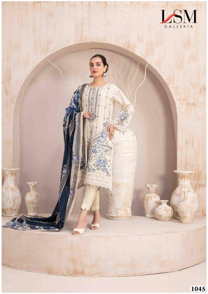 Parian Dream Vol-5 By Lsm Galleria 1041 To 1046 Series Beautiful Festive Suits Stylish Fancy Colorful Casual Wear & Ethnic Wear Pure Lawn Print Dresses At Wholesale Price