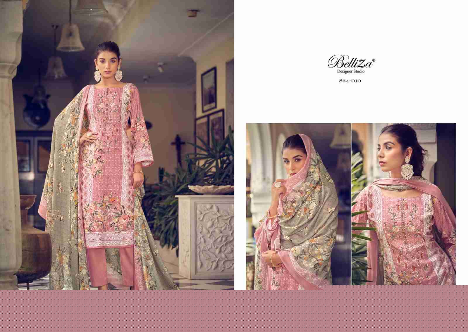 Naira Vol-19 By Belliza 824-001 To 824-008 Series Beautiful Festive Suits Colorful Stylish Fancy Casual Wear & Ethnic Wear Pure Cotton Digital Print Dresses At Wholesale Price