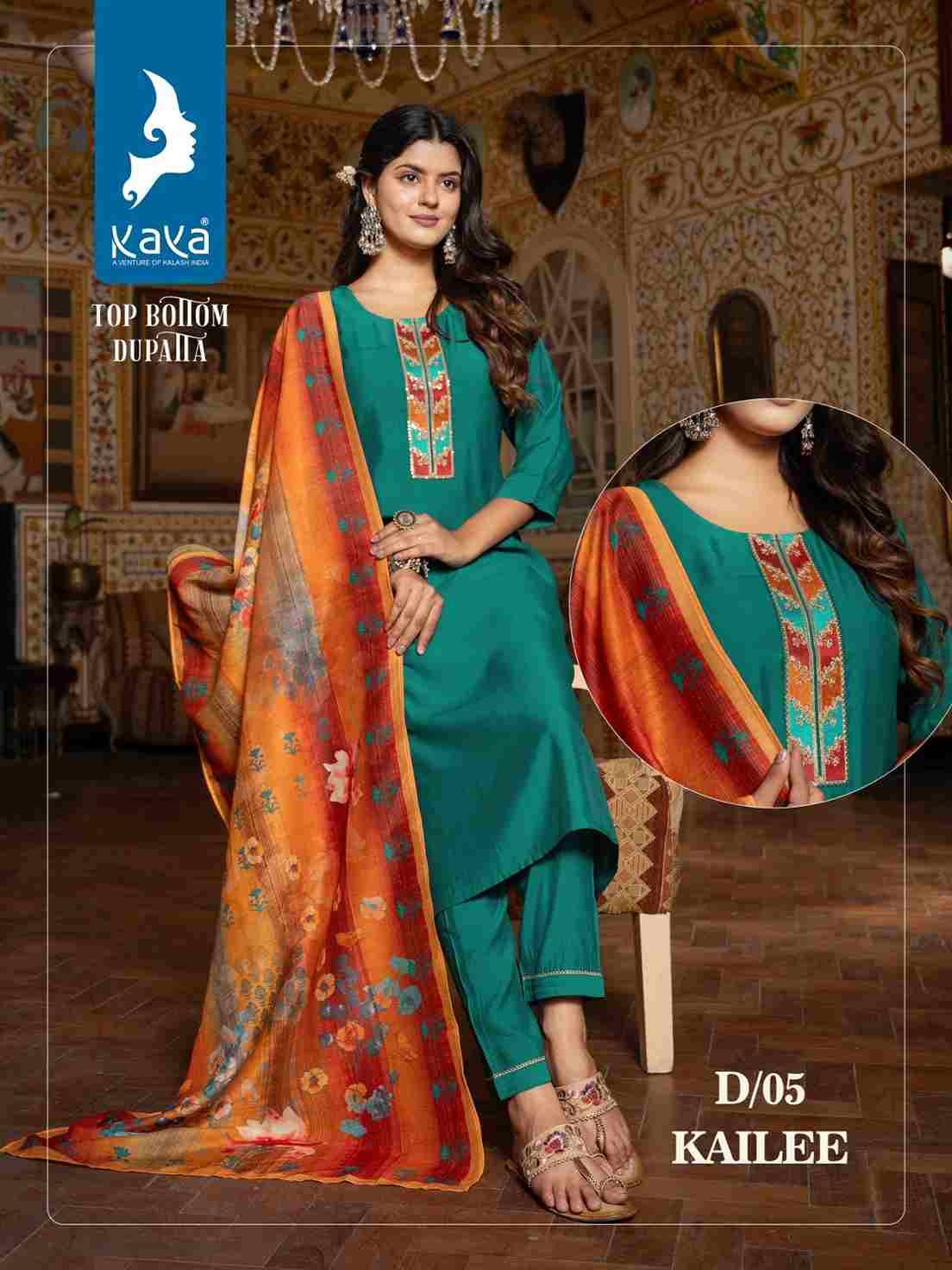 Kailee By Kaya 01 To 08 Series Beautiful Festive Suits Colorful Stylish Fancy Casual Wear & Ethnic Wear Roman Silk Dresses At Wholesale Price