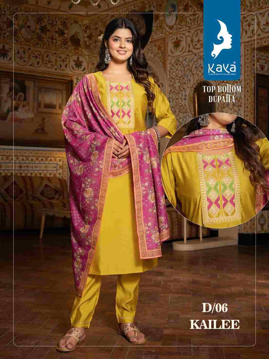Kailee By Kaya 01 To 08 Series Beautiful Festive Suits Colorful Stylish Fancy Casual Wear & Ethnic Wear Roman Silk Dresses At Wholesale Price
