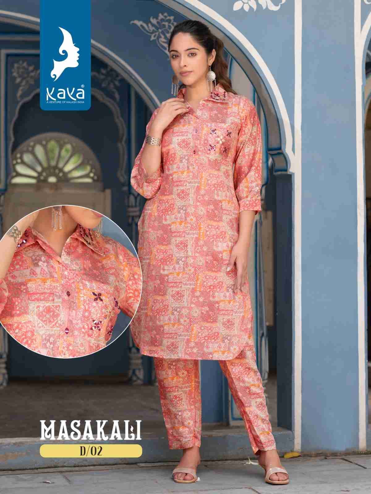 Masakali By Kaya 01 To 08 Series Designer Stylish Fancy Colorful Beautiful Party Wear & Ethnic Wear Collection Modal Chanderi Co-Ord Sets At Wholesale Price