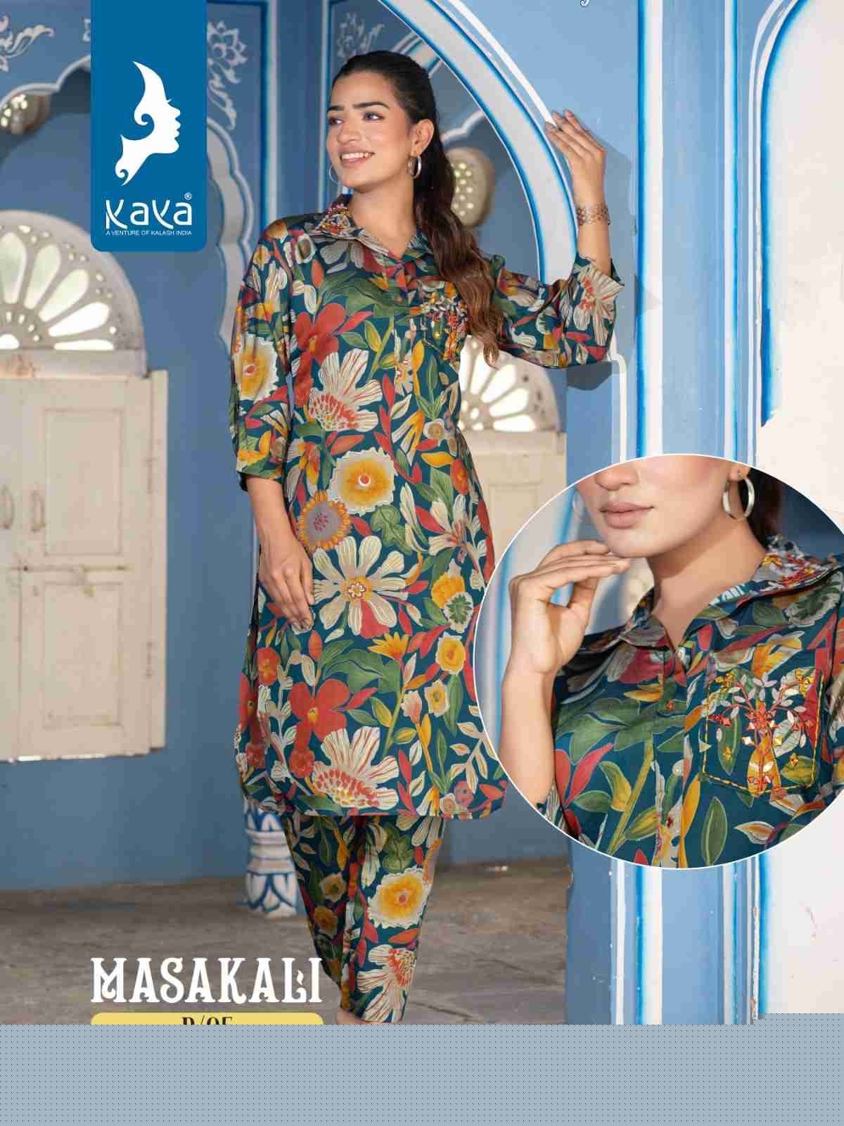 Masakali By Kaya 01 To 08 Series Designer Stylish Fancy Colorful Beautiful Party Wear & Ethnic Wear Collection Modal Chanderi Co-Ord Sets At Wholesale Price
