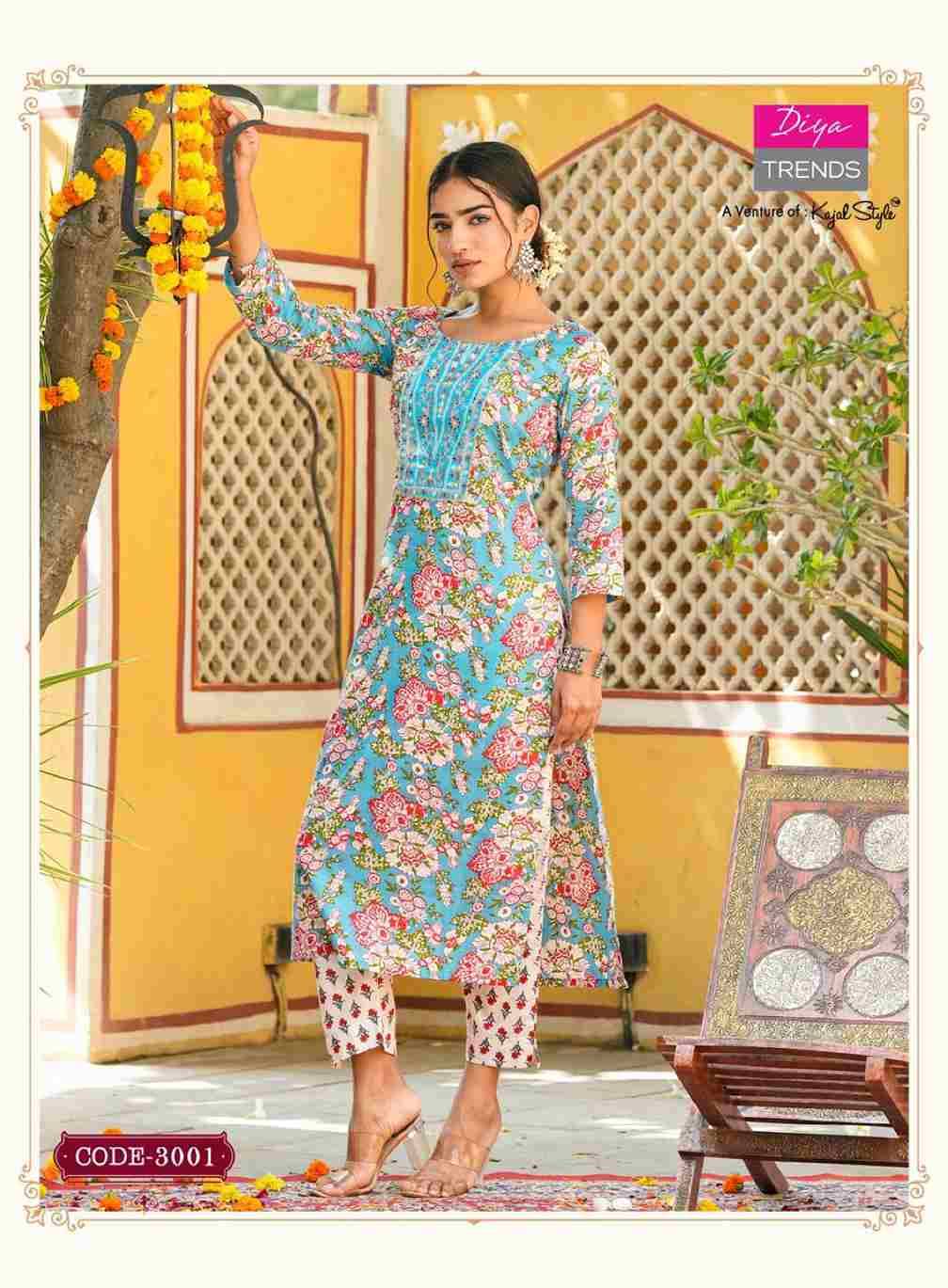 Cotton Candy Vol-3 By Diya Trends 3001 To 3008 Series Designer Stylish Fancy Colorful Beautiful Party Wear & Ethnic Wear Collection Pure Cotton Print Kurtis With Bottom At Wholesale Price