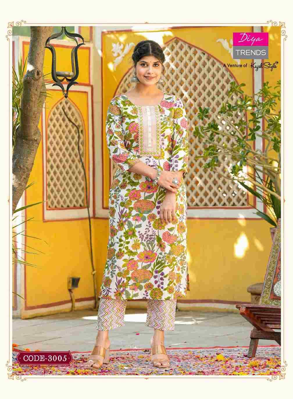 Cotton Candy Vol-3 By Diya Trends 3001 To 3008 Series Designer Stylish Fancy Colorful Beautiful Party Wear & Ethnic Wear Collection Pure Cotton Print Kurtis With Bottom At Wholesale Price