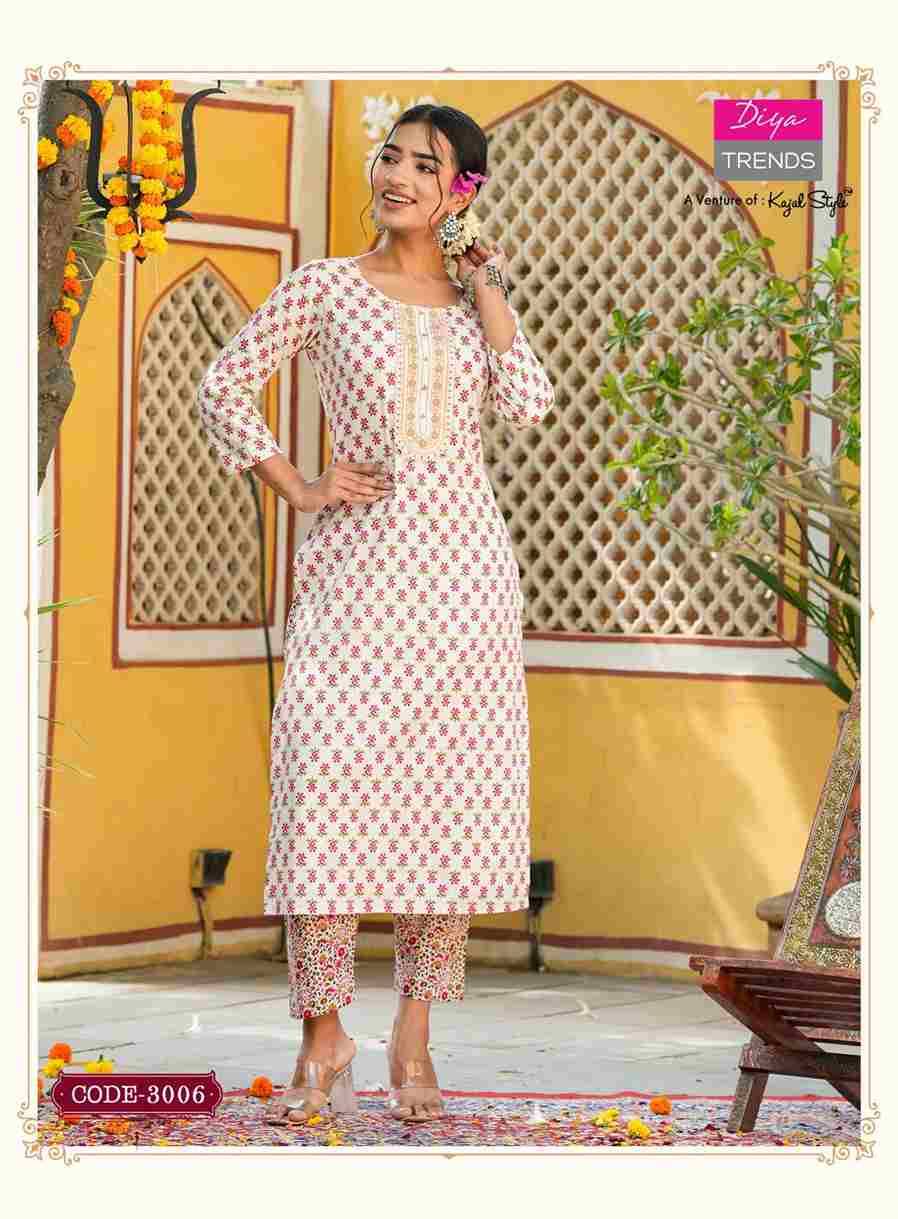 Cotton Candy Vol-3 By Diya Trends 3001 To 3008 Series Designer Stylish Fancy Colorful Beautiful Party Wear & Ethnic Wear Collection Pure Cotton Print Kurtis With Bottom At Wholesale Price