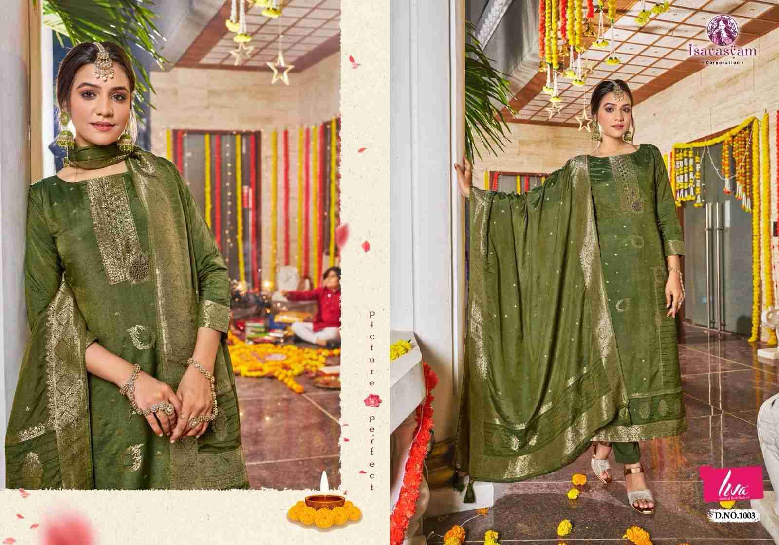Banarasi Handwork By Isavasyam 1001 To 1006 Series Beautiful Festive Suits Colorful Stylish Fancy Casual Wear & Ethnic Wear Pure Viscose Dresses At Wholesale Price