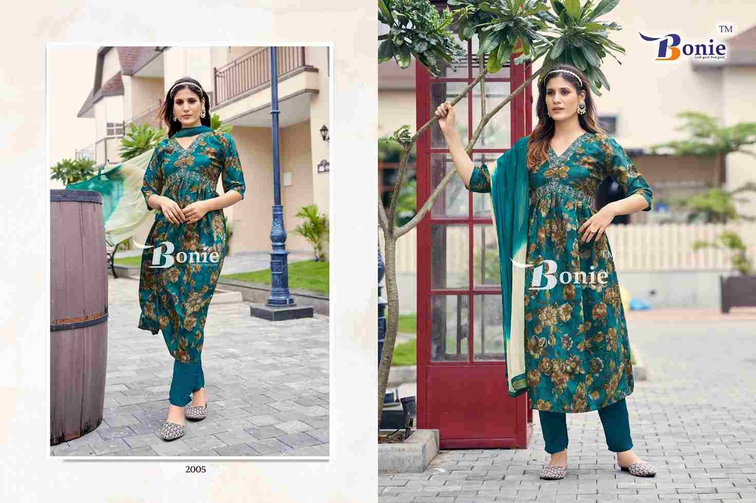 Shreya Vol-2 By Bonie 2001 To 2006 Series Beautiful Festive Suits Colorful Stylish Fancy Casual Wear & Ethnic Wear Pure Chanderi Print Dresses At Wholesale Price