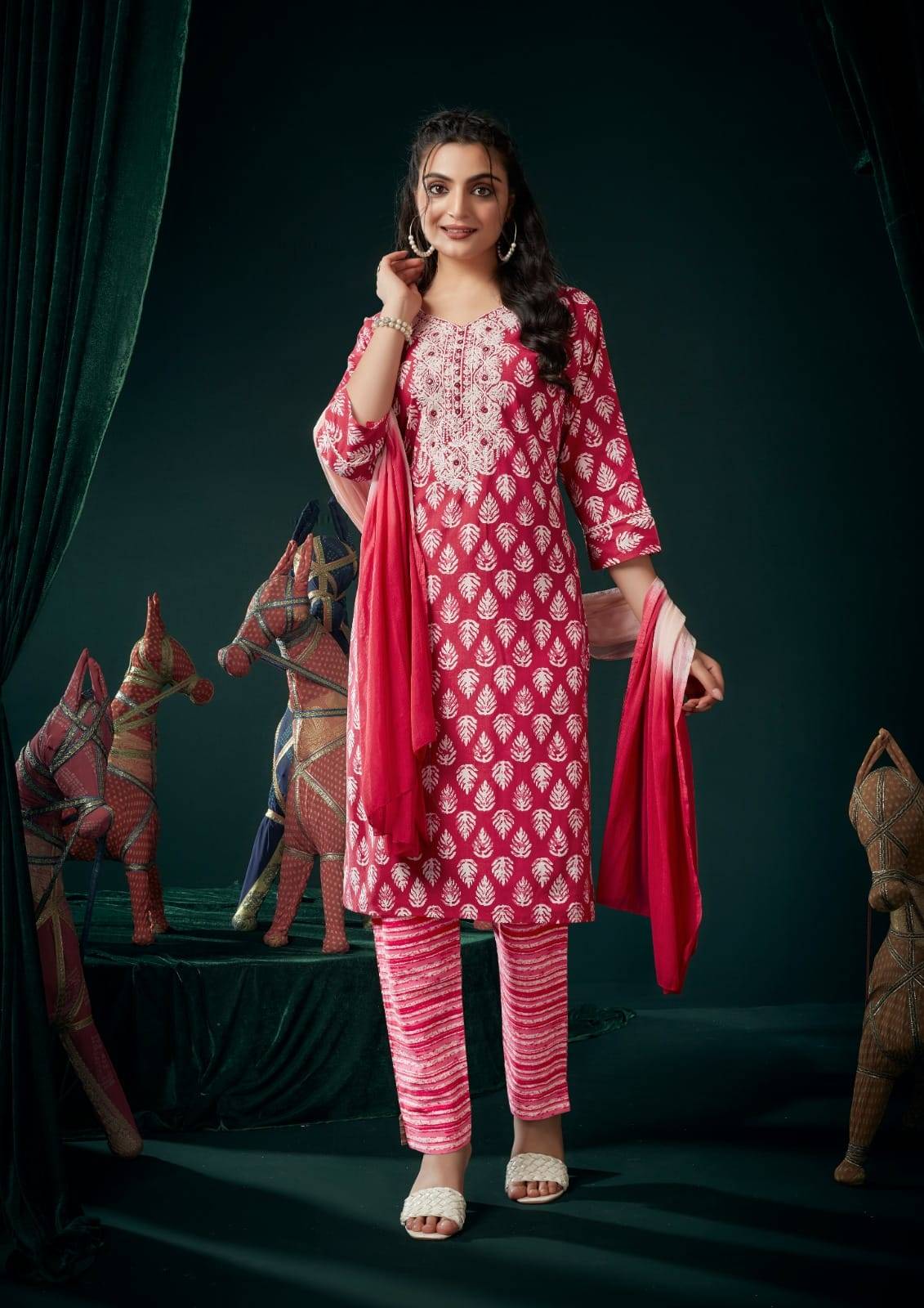 Ishika By You 1001 To 1005 Series Beautiful Festive Suits Colorful Stylish Fancy Casual Wear & Ethnic Wear Pure Cambric Cotton Print Dresses At Wholesale Price