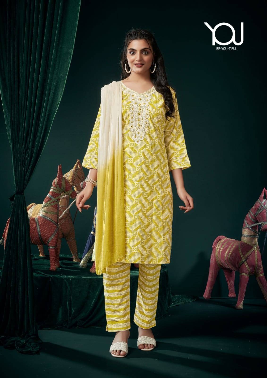 Ishika By You 1001 To 1005 Series Beautiful Festive Suits Colorful Stylish Fancy Casual Wear & Ethnic Wear Pure Cambric Cotton Print Dresses At Wholesale Price