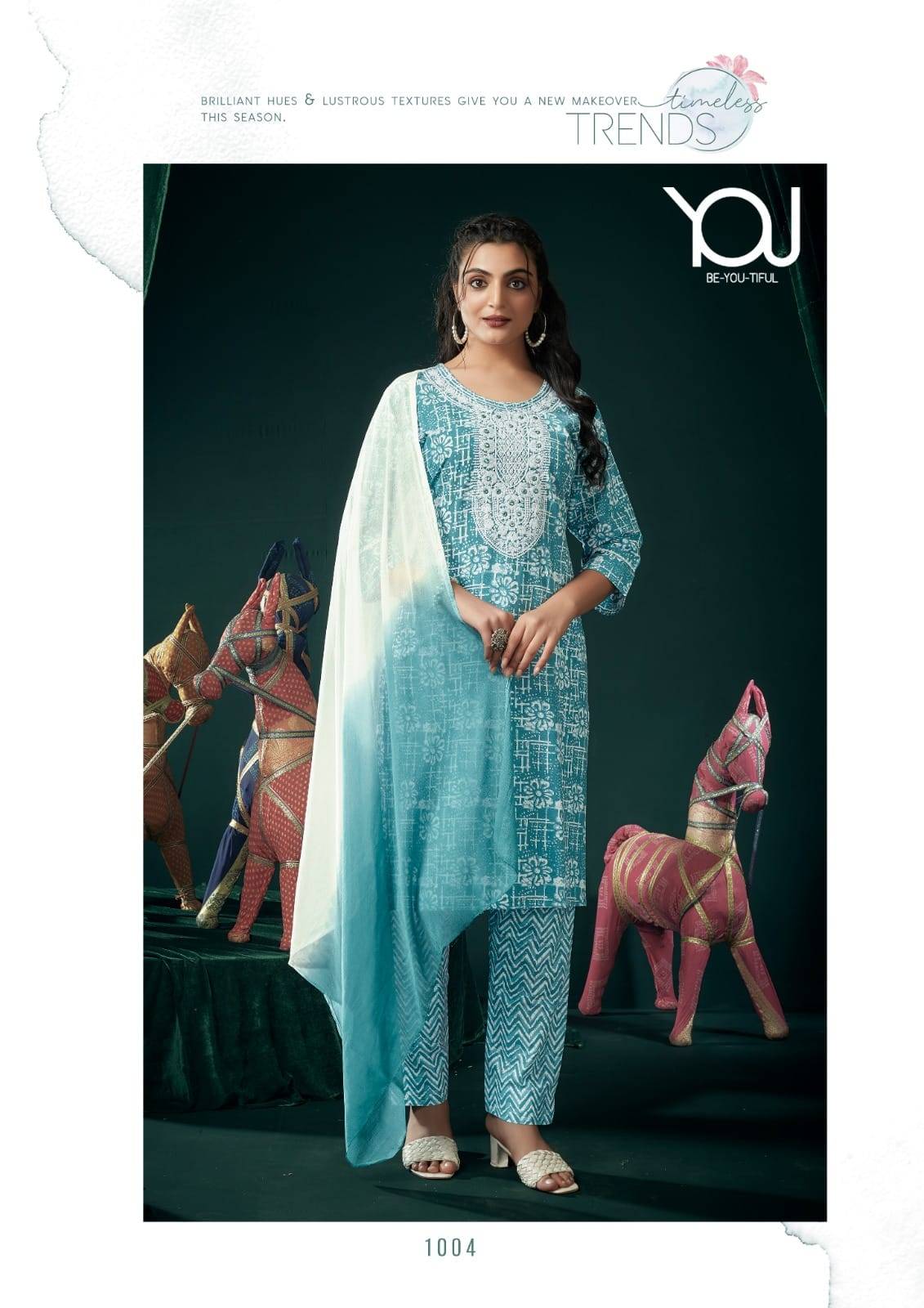 Ishika By You 1001 To 1005 Series Beautiful Festive Suits Colorful Stylish Fancy Casual Wear & Ethnic Wear Pure Cambric Cotton Print Dresses At Wholesale Price