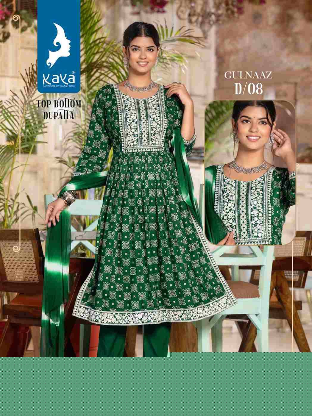 Gulnaaz By Kaya 01 To 08 Series Beautiful Festive Suits Colorful Stylish Fancy Casual Wear & Ethnic Wear Pure Rayon Print Dresses At Wholesale Price