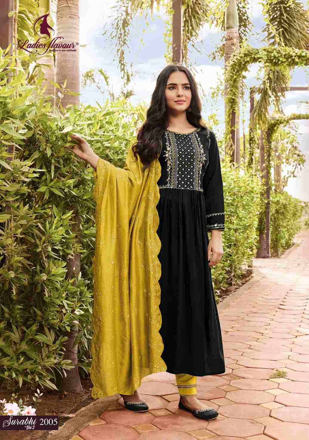 Surabhi Vol-2 By Ladies Flavour 2001 To 2006 Series Beautiful Festive Suits Colorful Stylish Fancy Casual Wear & Ethnic Wear Pure Rayon Print Dresses At Wholesale Price