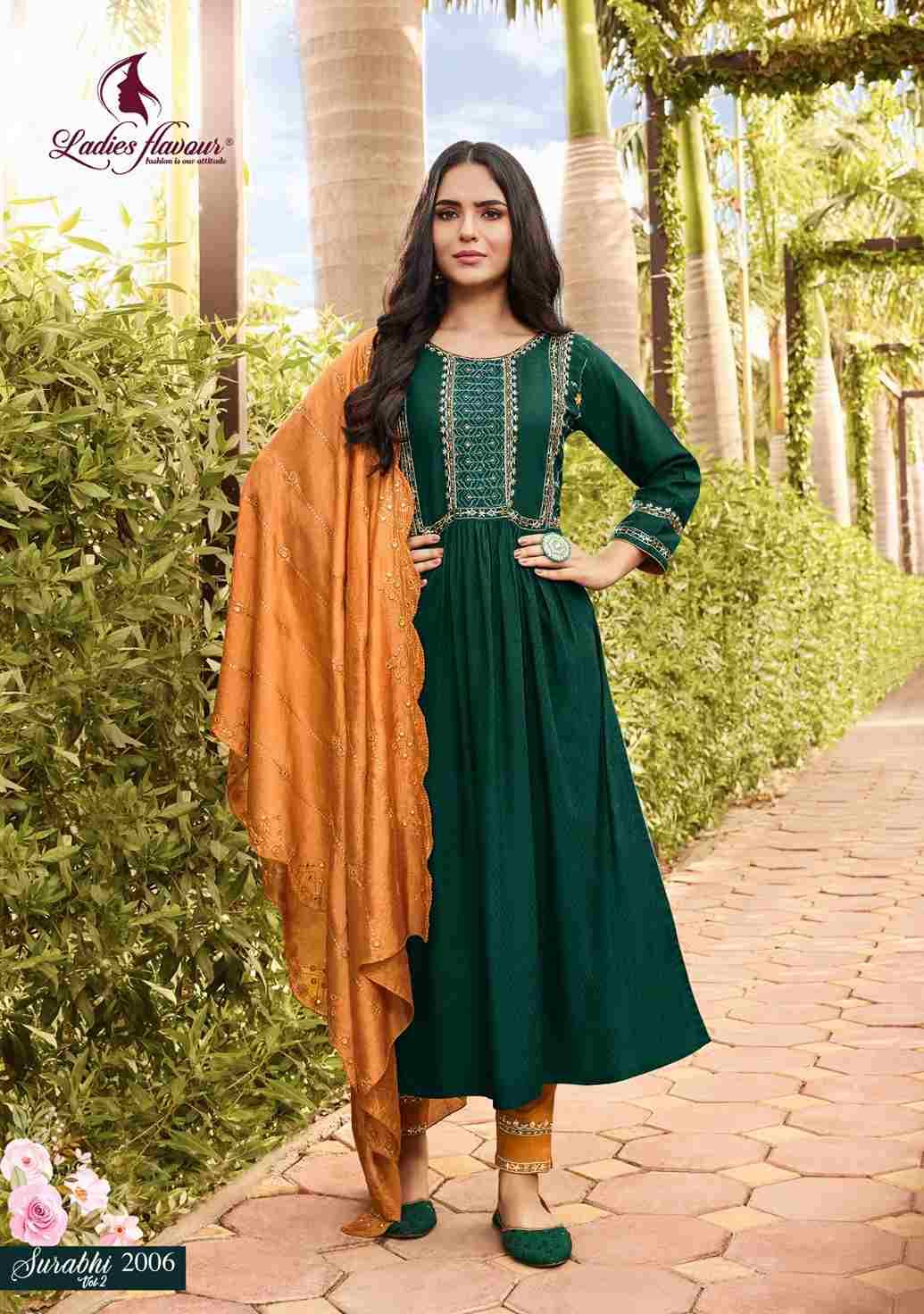 Surabhi Vol-2 By Ladies Flavour 2001 To 2006 Series Beautiful Festive Suits Colorful Stylish Fancy Casual Wear & Ethnic Wear Pure Rayon Print Dresses At Wholesale Price