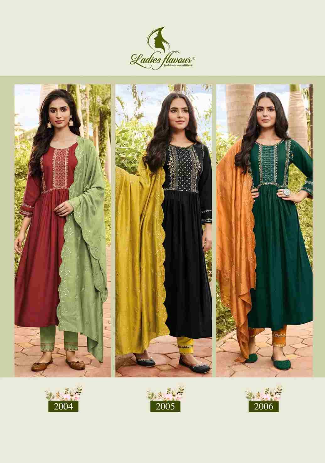 Surabhi Vol-2 By Ladies Flavour 2001 To 2006 Series Beautiful Festive Suits Colorful Stylish Fancy Casual Wear & Ethnic Wear Pure Rayon Print Dresses At Wholesale Price