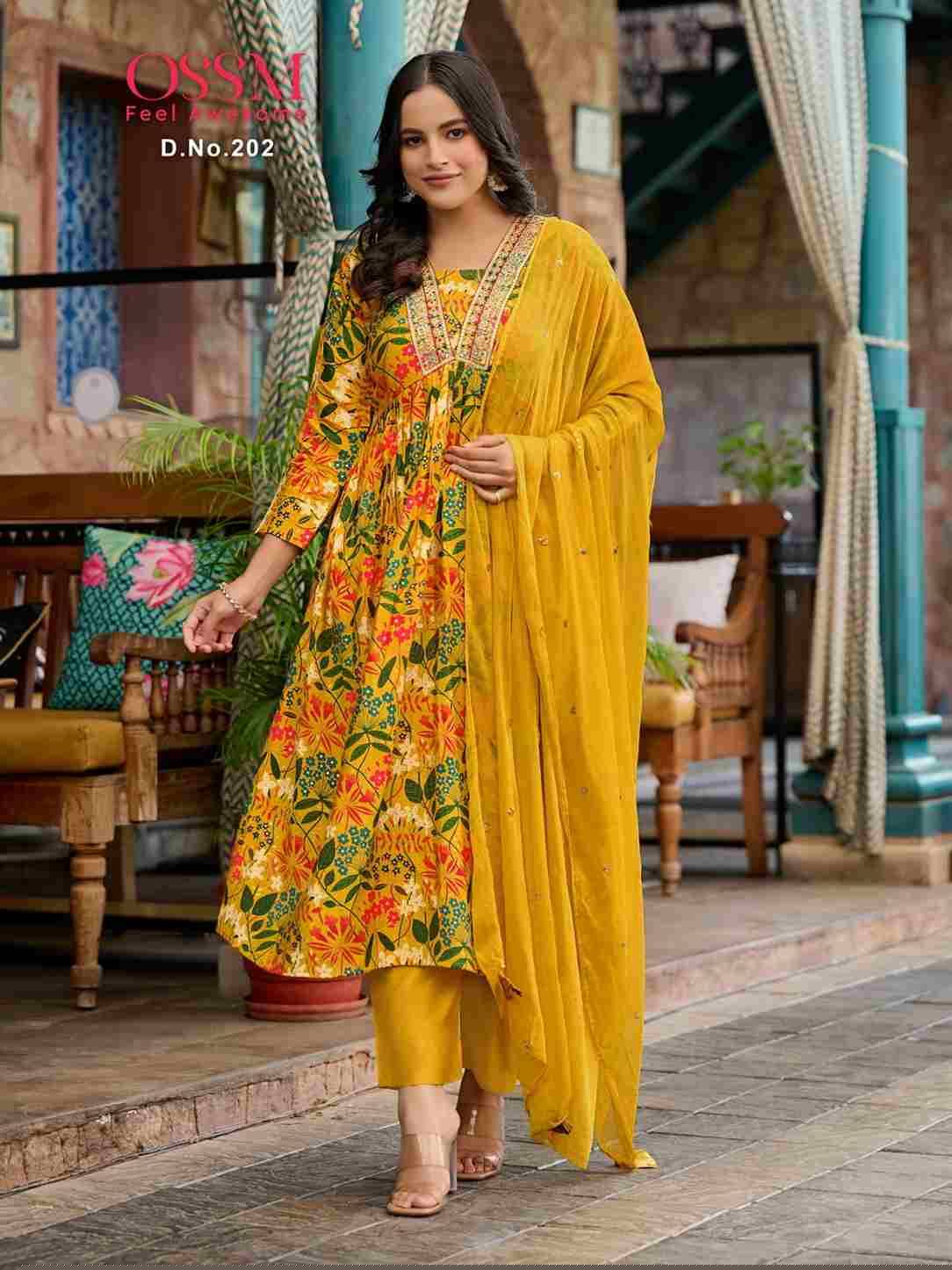 Mantra Vol-2 By Ossm 201 To 206 Series Beautiful Festive Suits Colorful Stylish Fancy Casual Wear & Ethnic Wear Modal Chanderi Print Dresses At Wholesale Price