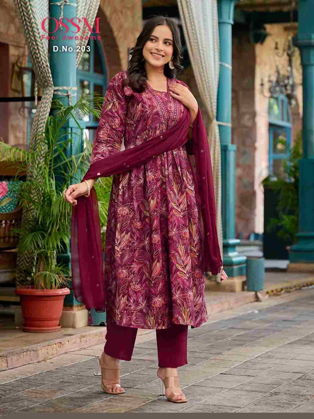 Mantra Vol-2 By Ossm 201 To 206 Series Beautiful Festive Suits Colorful Stylish Fancy Casual Wear & Ethnic Wear Modal Chanderi Print Dresses At Wholesale Price