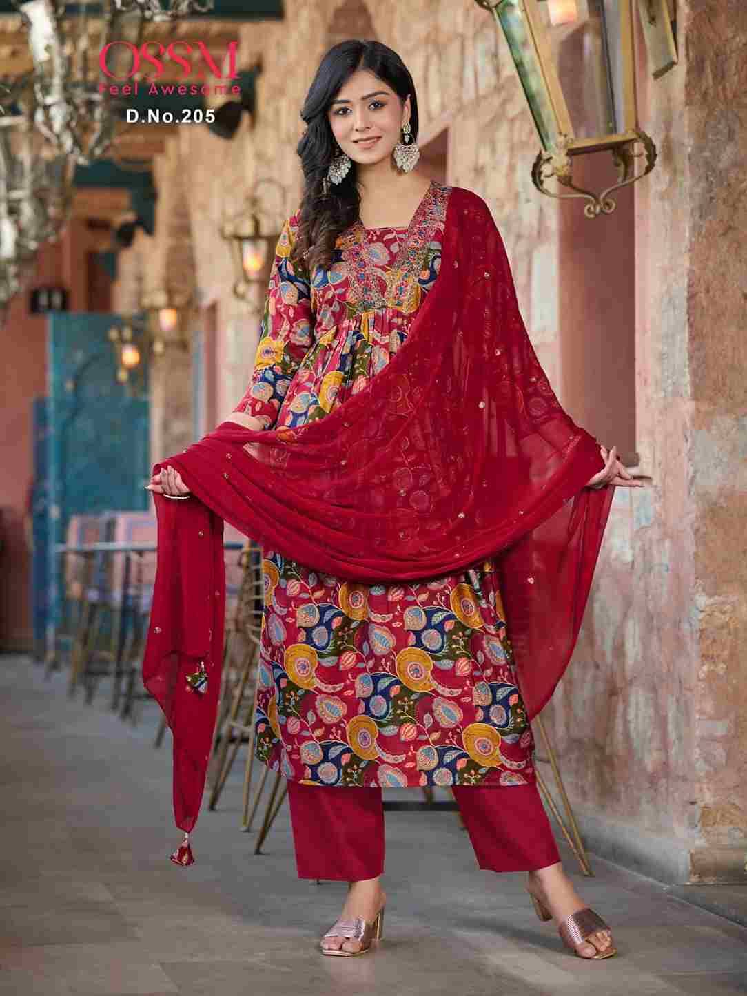 Mantra Vol-2 By Ossm 201 To 206 Series Beautiful Festive Suits Colorful Stylish Fancy Casual Wear & Ethnic Wear Modal Chanderi Print Dresses At Wholesale Price