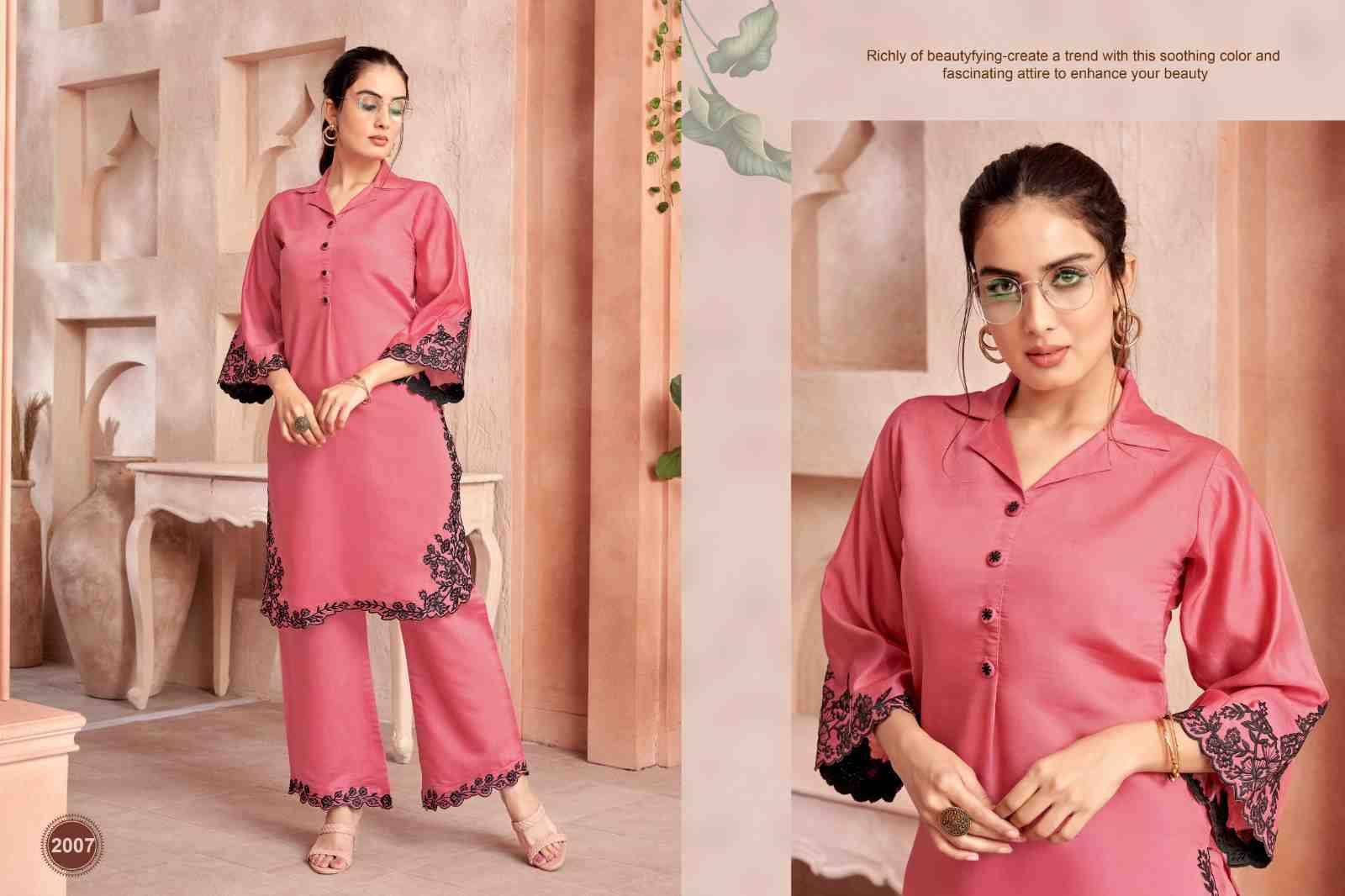 Hirni By Khushi Fashion 20101 To 2007 Series Designer Stylish Fancy Colorful Beautiful Party Wear & Ethnic Wear Collection Roman Silk Print Co-Ord Sets At Wholesale Price