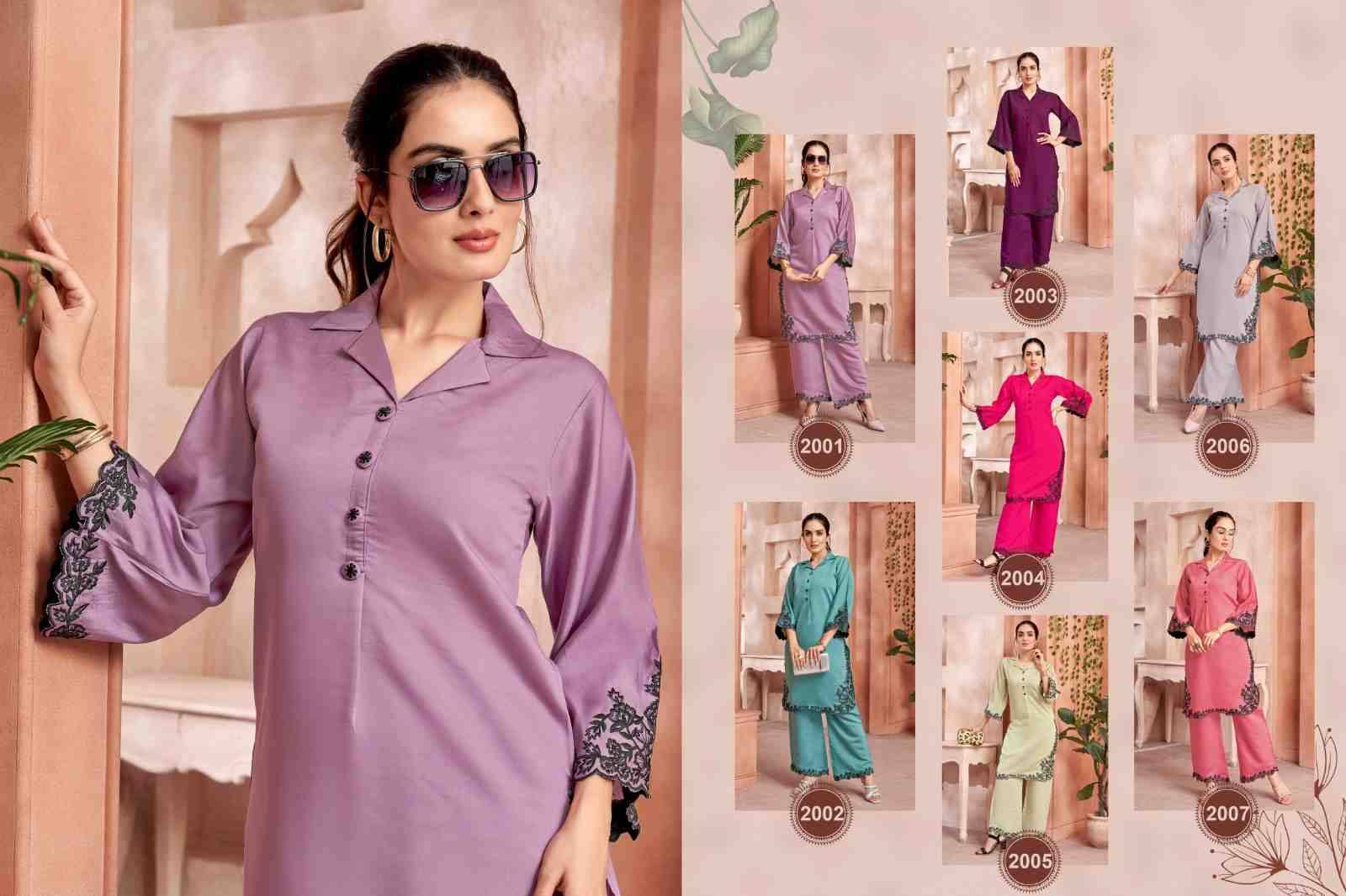 Hirni By Khushi Fashion 20101 To 2007 Series Designer Stylish Fancy Colorful Beautiful Party Wear & Ethnic Wear Collection Roman Silk Print Co-Ord Sets At Wholesale Price