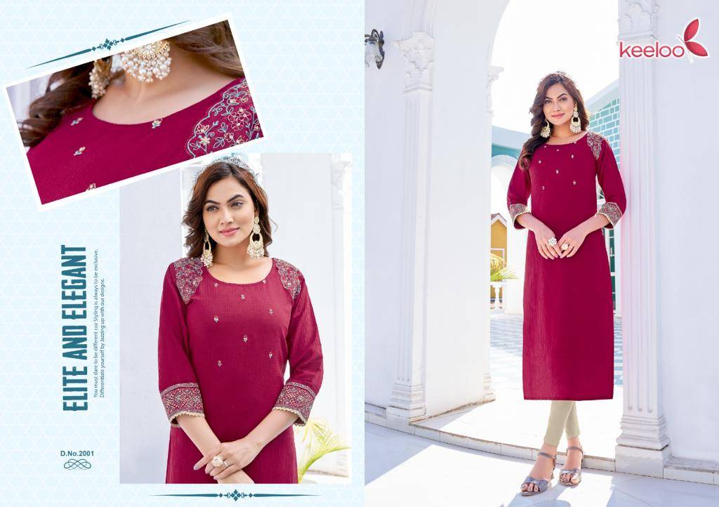 Pagalee Vol-2 By Keeloo 2001 To 2006 Series Beautiful Stylish Fancy Colorful Casual Wear & Ethnic Wear & Ready To Wear Viscose Silk With Work Kurtis At Wholesale Price