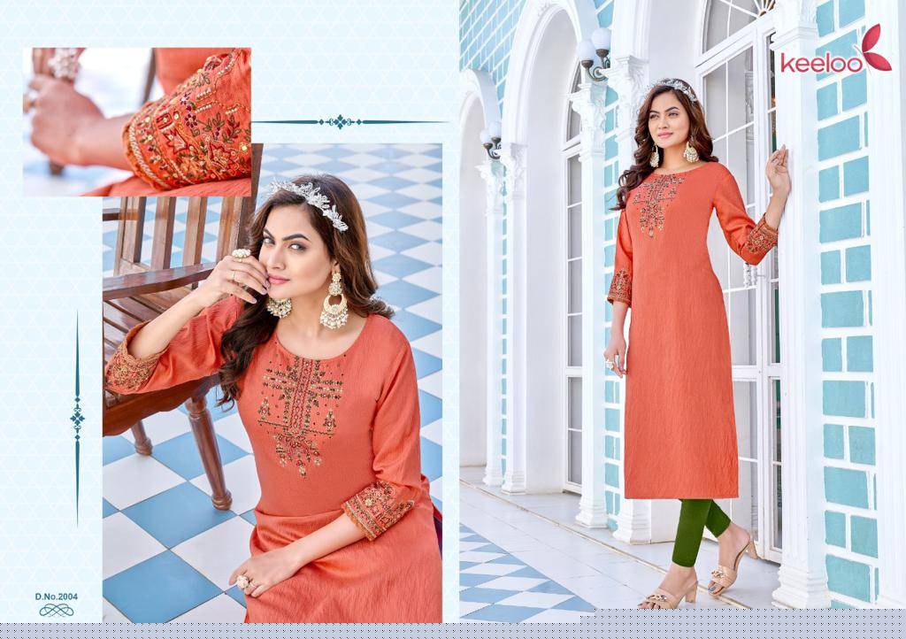 Pagalee Vol-2 By Keeloo 2001 To 2006 Series Beautiful Stylish Fancy Colorful Casual Wear & Ethnic Wear & Ready To Wear Viscose Silk With Work Kurtis At Wholesale Price
