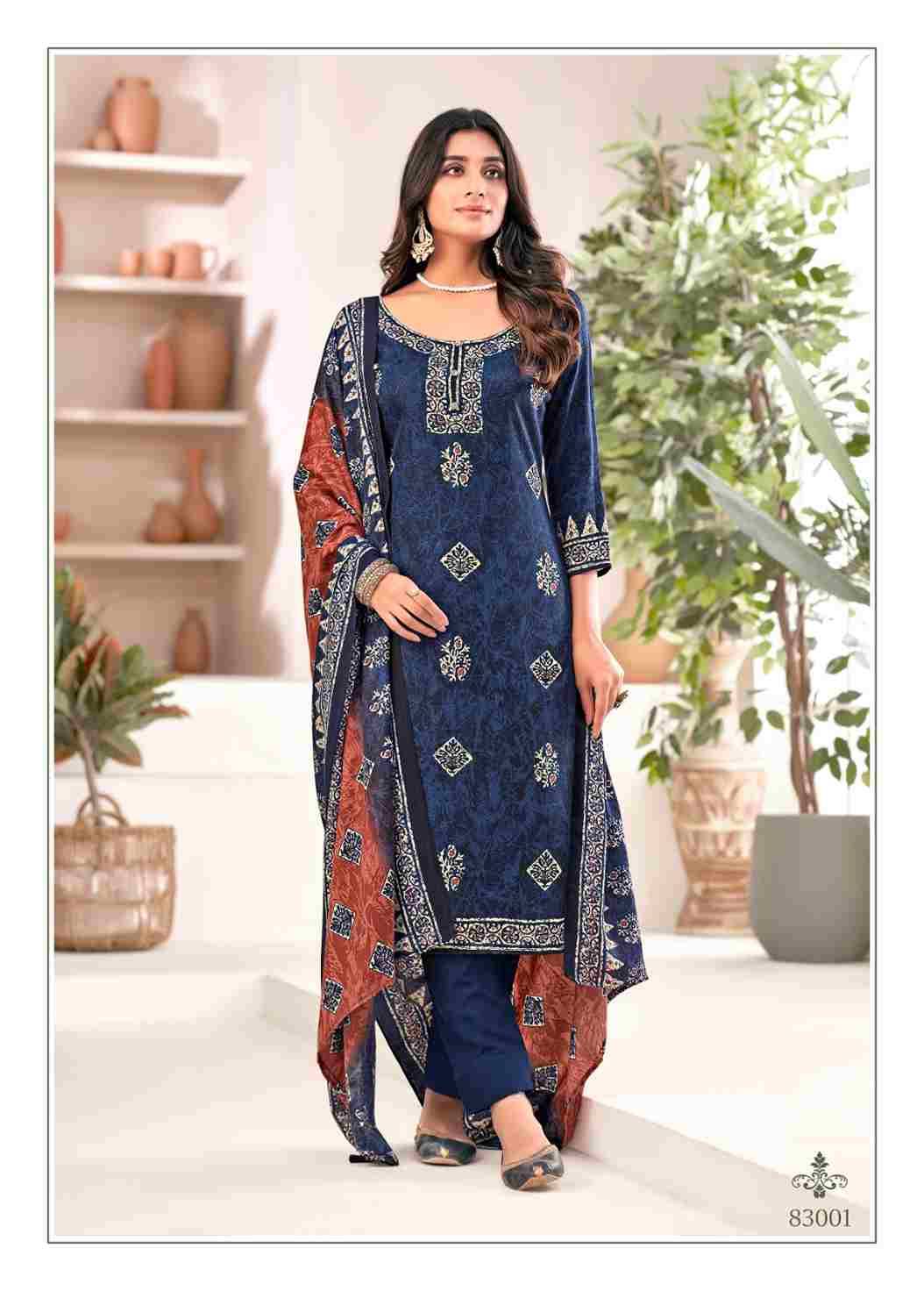 Sadhna By Skt Suits 83001 To 83008 Series Beautiful Festive Suits Stylish Fancy Colorful Casual Wear & Ethnic Wear Pashmina Print Dresses At Wholesale Price