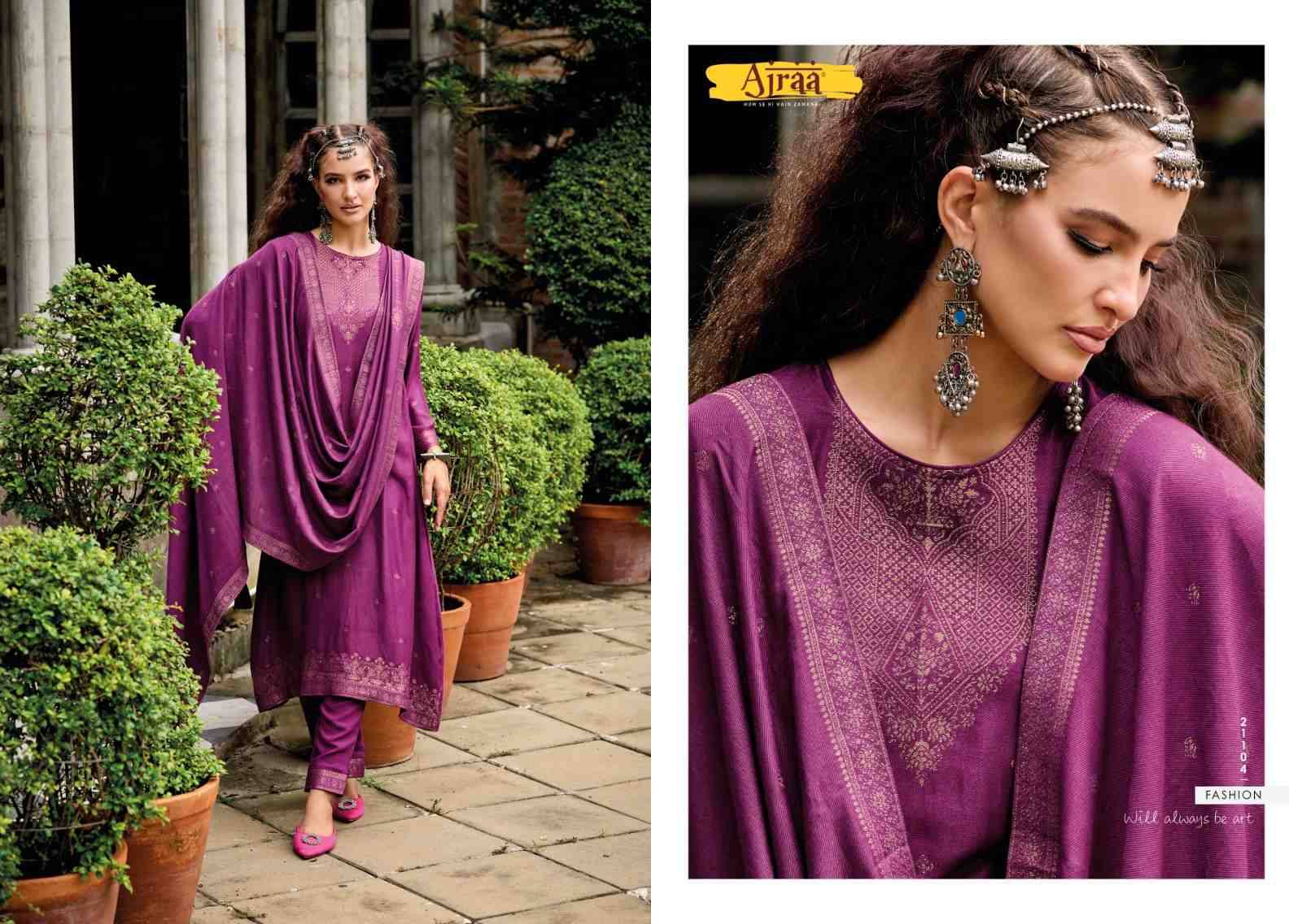 Karigiri By Ajraa 21101 To 21106 Series Beautiful Festive Suits Colorful Stylish Fancy Casual Wear & Ethnic Wear Pure Viscose Pashmina Jacquard Dresses At Wholesale Price