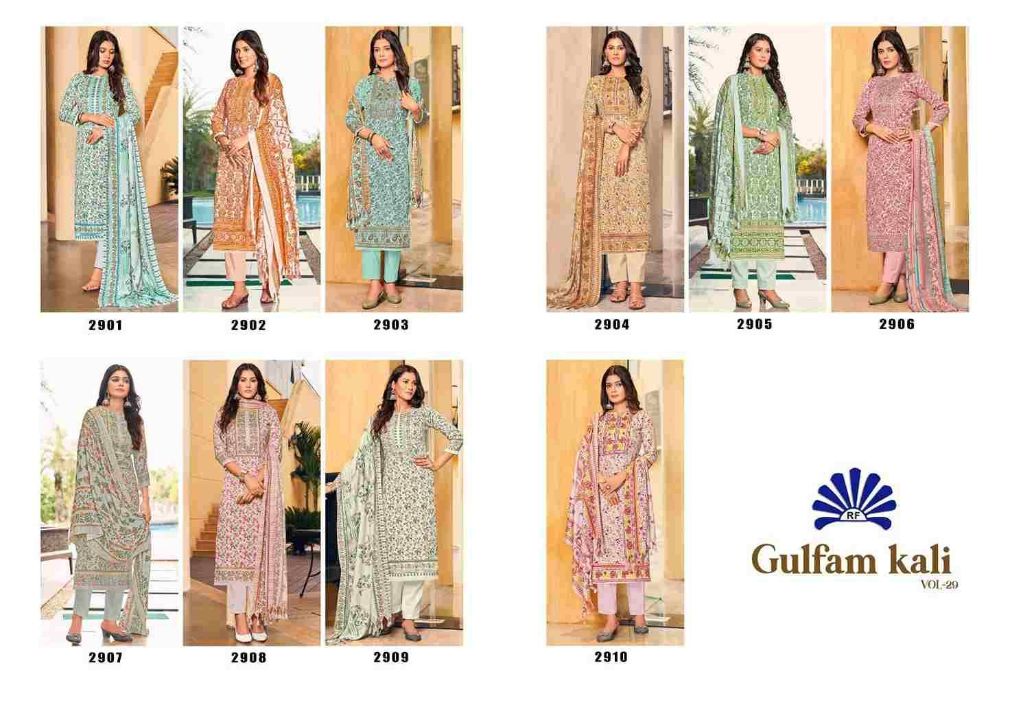Gulfam Kali Vol-29 By Radha Fab 2901 To 2910 Series Beautiful Festive Suits Stylish Fancy Colorful Casual Wear & Ethnic Wear Pure Pashmina Digital Print Dresses At Wholesale Price