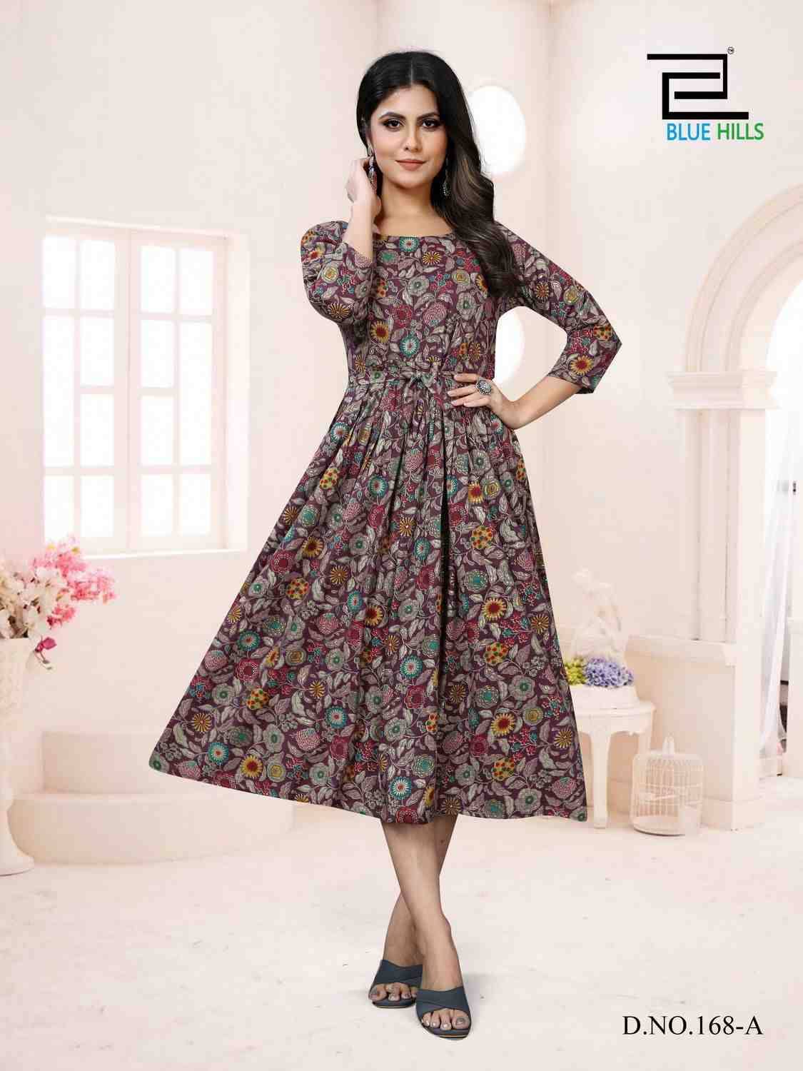 Little Things Vol-20 By Blue Hills 168-A To 168-D Series Designer Stylish Fancy Colorful Beautiful Party Wear & Ethnic Wear Collection Heavy Rayon Print Kurtis At Wholesale Price