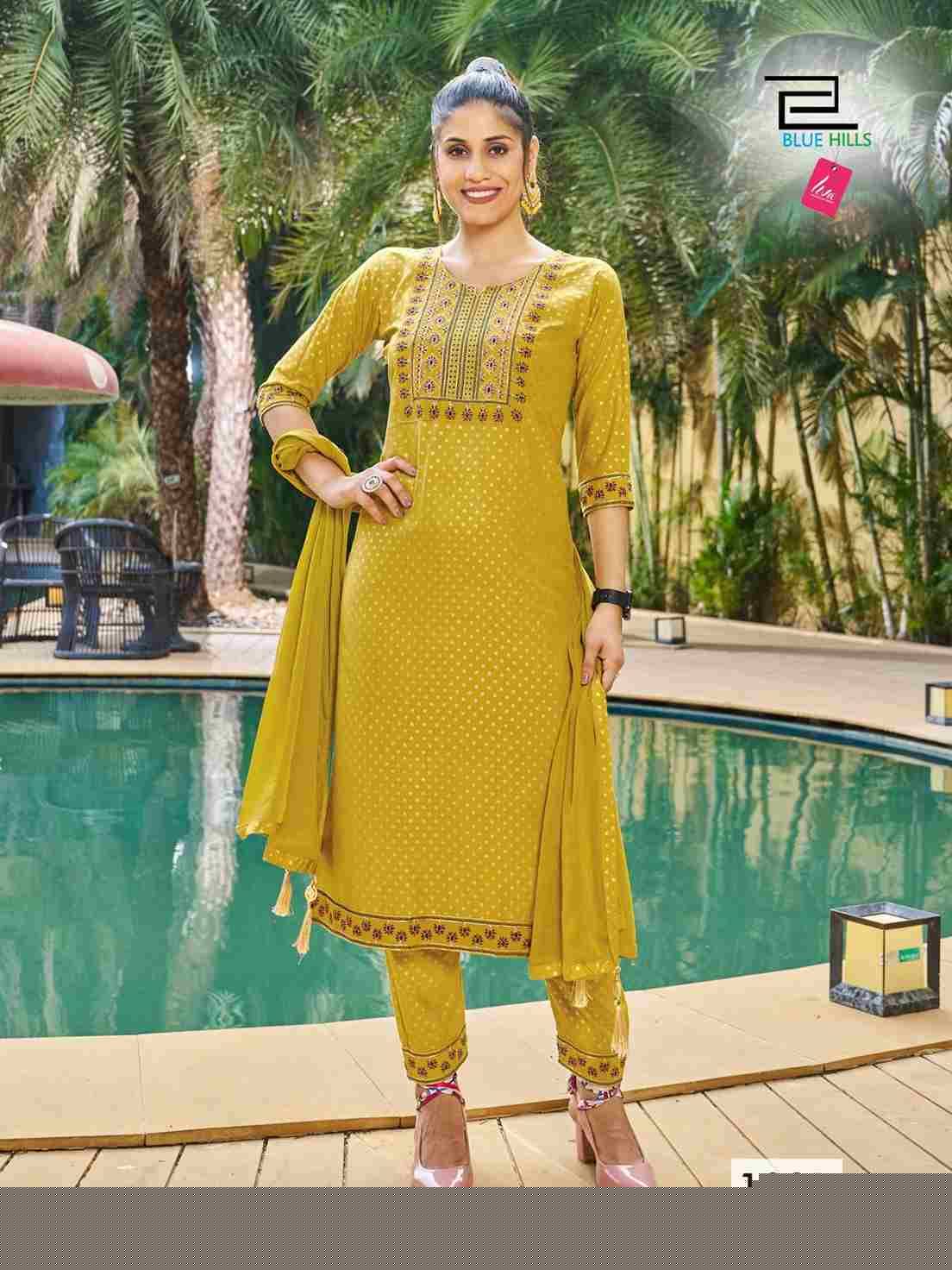 Jailer By Blue Hills 1001 To 1005 Series Beautiful Festive Suits Colorful Stylish Fancy Casual Wear & Ethnic Wear Rayon Foil Dresses At Wholesale Price