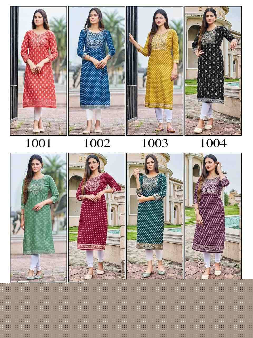 Festival Night Short Vol-1 By Blue Hills 1001 To 1008 Series Designer Stylish Fancy Colorful Beautiful Party Wear & Ethnic Wear Collection Heavy Rayon Print Kurtis At Wholesale Price