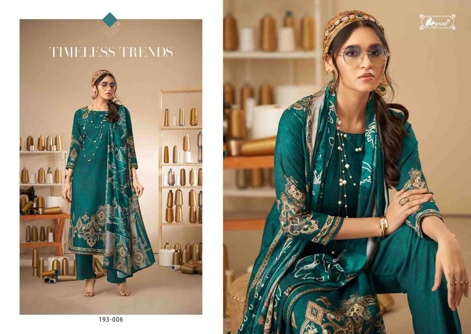 Zara Queen By Kesar 193-001 To 193-006 Series Beautiful Festive Suits Colorful Stylish Fancy Casual Wear & Ethnic Wear Pure Viscose Silk Embroidered Dresses At Wholesale Price