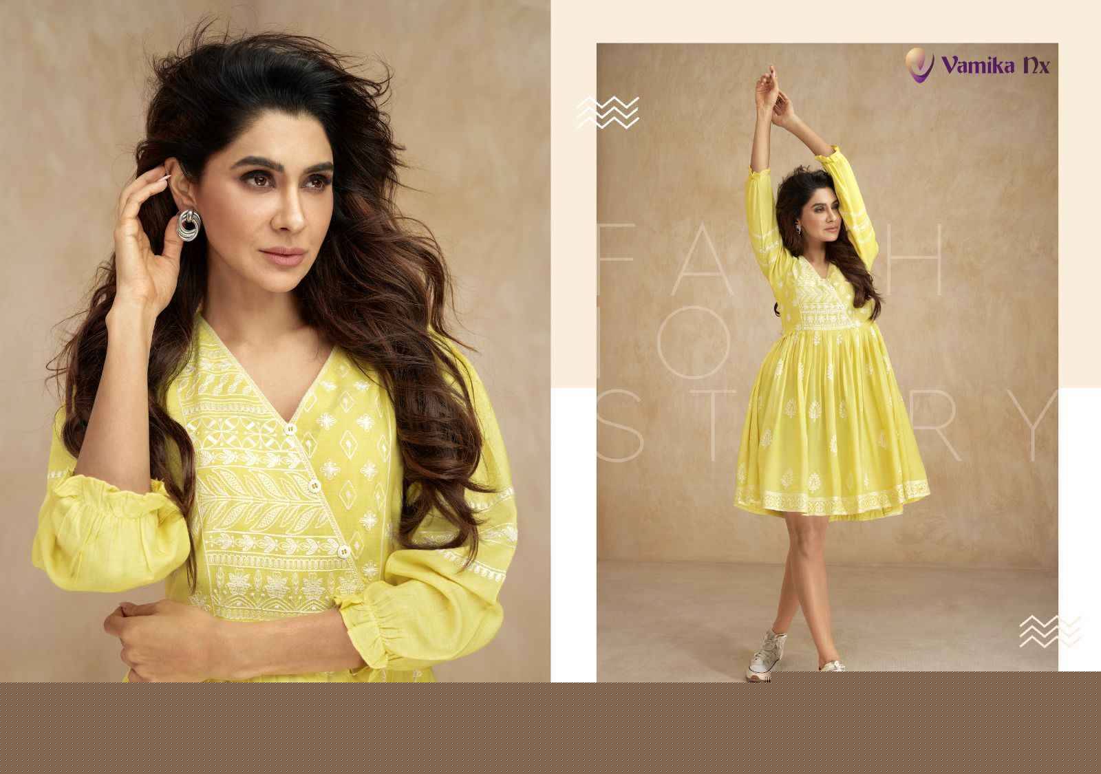 Ibadat By Vamika 411 To 416 Series Designer Stylish Fancy Colorful Beautiful Party Wear & Ethnic Wear Collection Heavy Rayon Print Kurtis At Wholesale Price