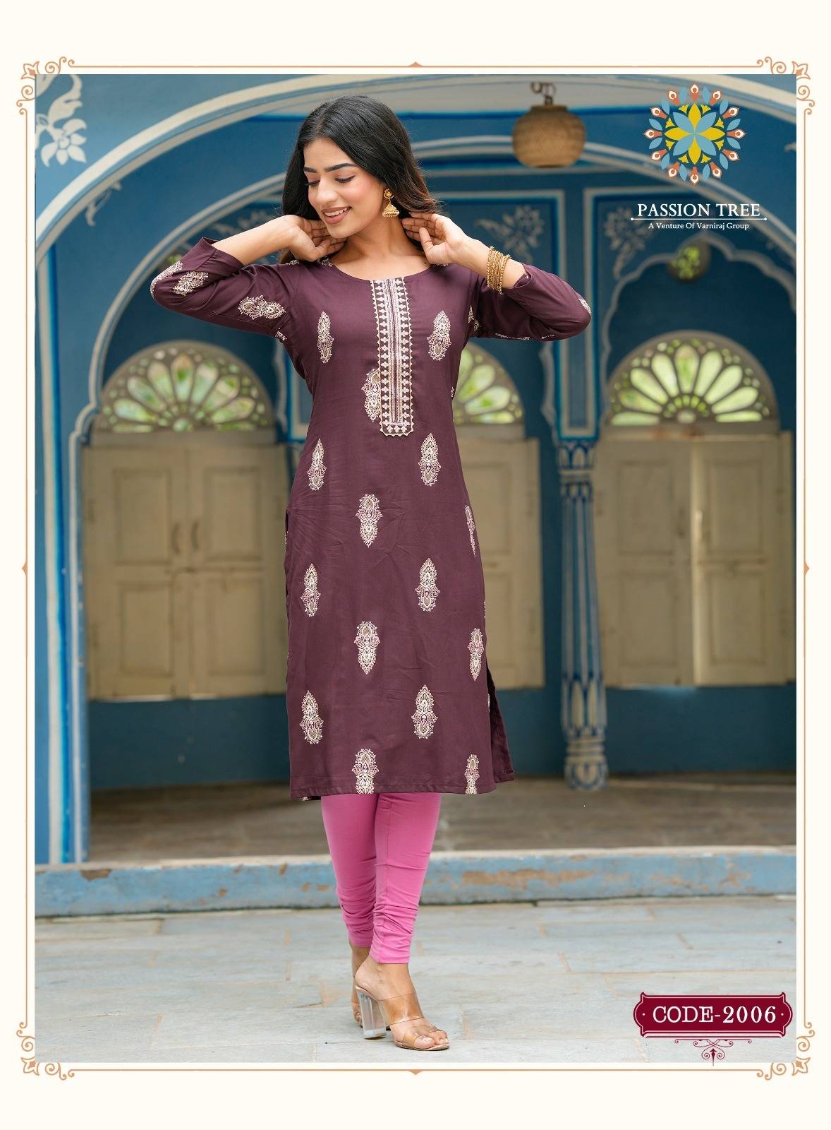 Albeli Vol-2 By Passion Tree 2001 To 2012 Series Designer Stylish Fancy Colorful Beautiful Party Wear & Ethnic Wear Collection Rayon Embroidered Kurtis At Wholesale Price