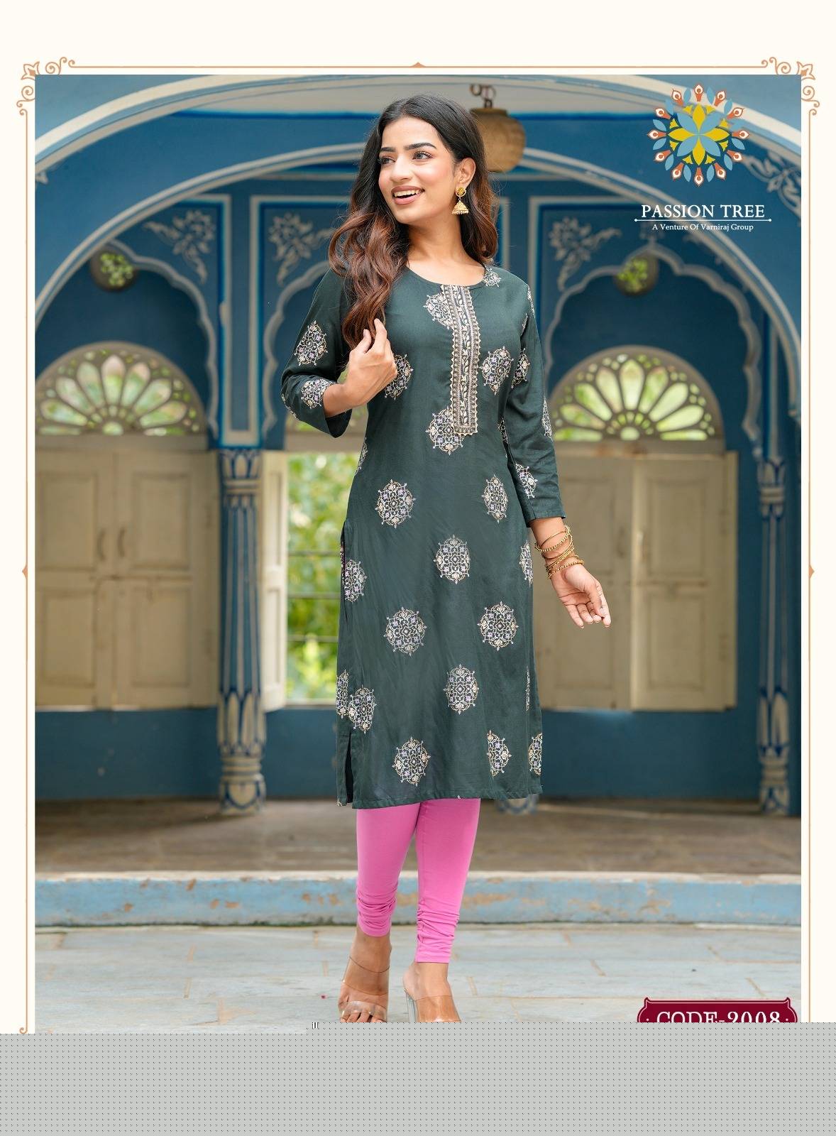 Albeli Vol-2 By Passion Tree 2001 To 2012 Series Designer Stylish Fancy Colorful Beautiful Party Wear & Ethnic Wear Collection Rayon Embroidered Kurtis At Wholesale Price